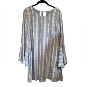 Miami Francescas Shift Bell Sleeve Dress Size Medium